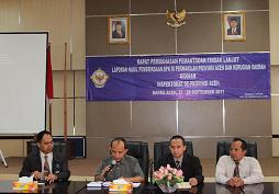 Rapat Pembahasan Tindak Lanjut Hasil Pemeriksaan BPK RI Perwakilan Provinsi Aceh dengan Inspektorat Se-Provinsi Aceh